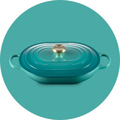 Le Creuset Signature Oblong French Oven Bleu Riviera